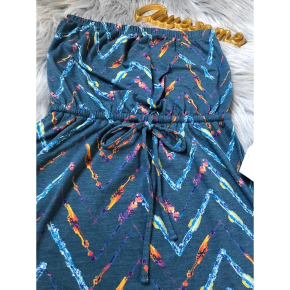 MOSSIMO Strapless Chevron Print Dress - Picture 2 of 7